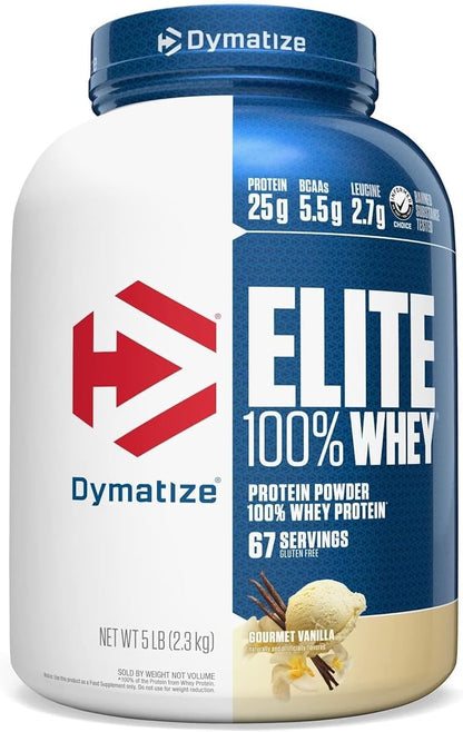 Dymatize Elite 100% Whey Protein Powder, Vanilla