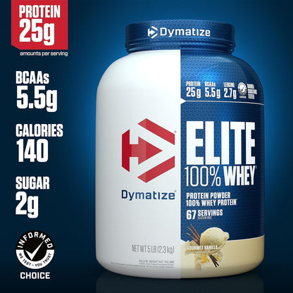 Dymatize Elite 100% Whey Protein Powder, Vanilla
